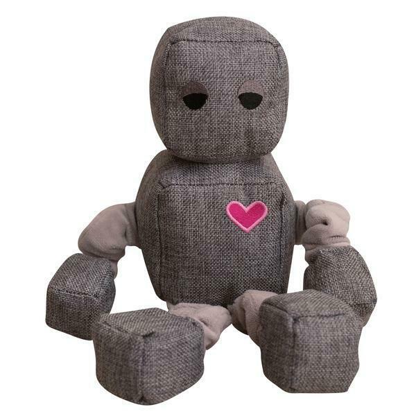 Snugarooz Ryder the Robot Dog Toy, Grey, 13-in