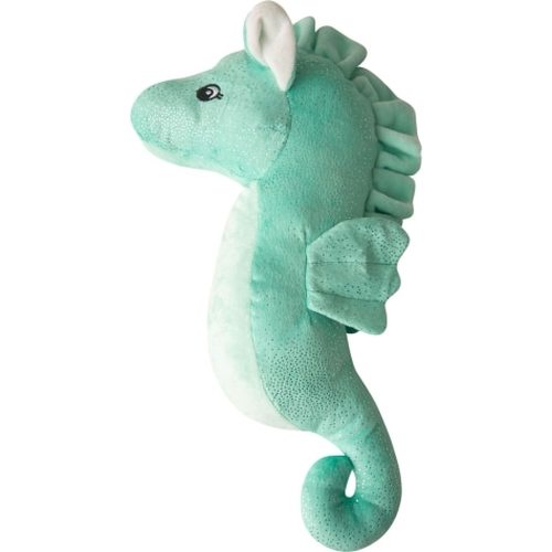 Snugarooz Sandy Seahorse Dog Toy, Teal, 17-in