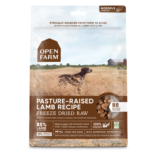 Open Farm Pasture Raised Lamb Recipe Freeze-Dried Raw Dog Food, 3.5-oz (Size: 3.5-oz)