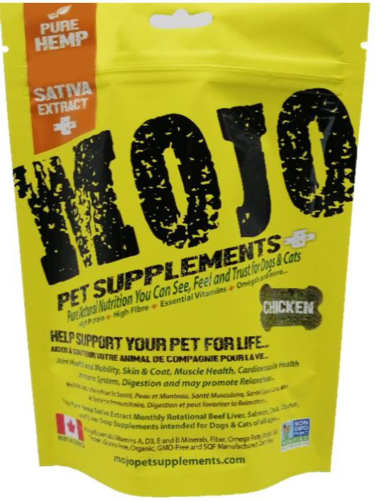Mojo Pet Supplements H Sativa Extract Nutraceutical Chicken Dog Supplement, 6.77-oz (Size: 6.77-oz)