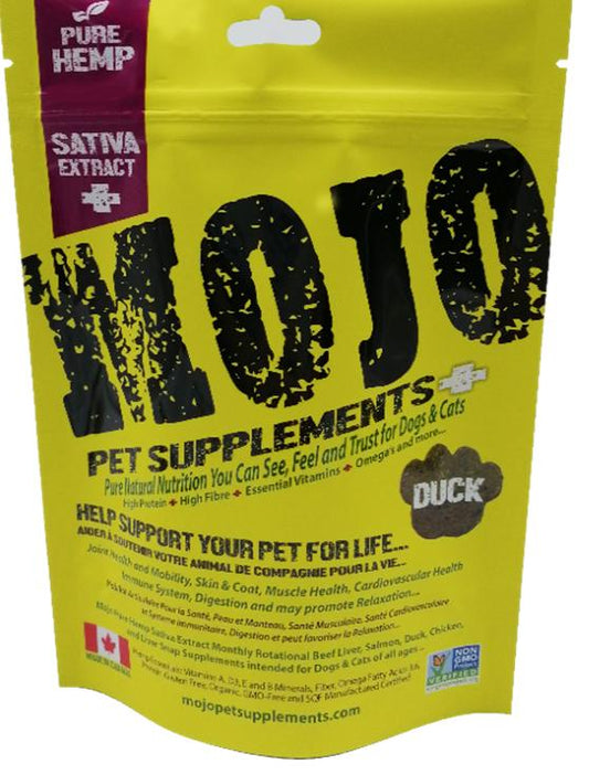 Mojo Pet Supplements H Sativa Extract Nutraceutical Duck Dog Supplement, 4.09-oz (Size: 4.09-oz)