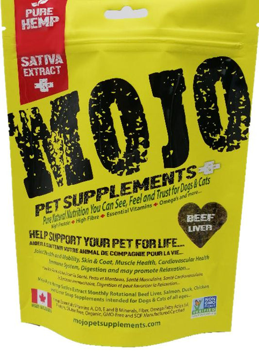 Mojo Pet Supplements H Sativa Extract Nutraceutical Beef Liver Dog Supplement, 6.56-oz (Size: 6.56-oz)