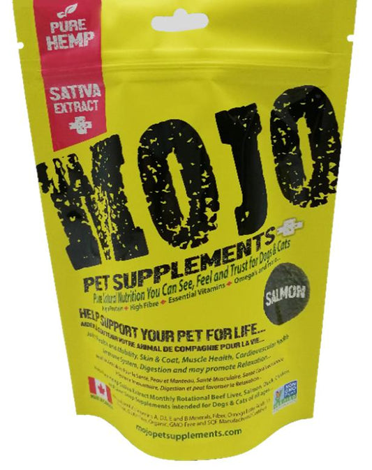 Mojo Pet Supplements H Sativa Extract Nutraceutical Salmon Dog Supplement, 4.87-oz (Size: 4.87-oz)