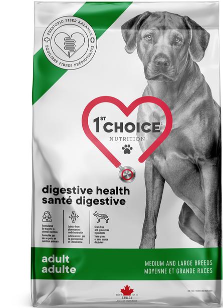 1st Choice Nutrition Digestive Health Chicken Medium & Large Breed Dry Dog Food, 26.4-lb (Size: 26.4-lb)