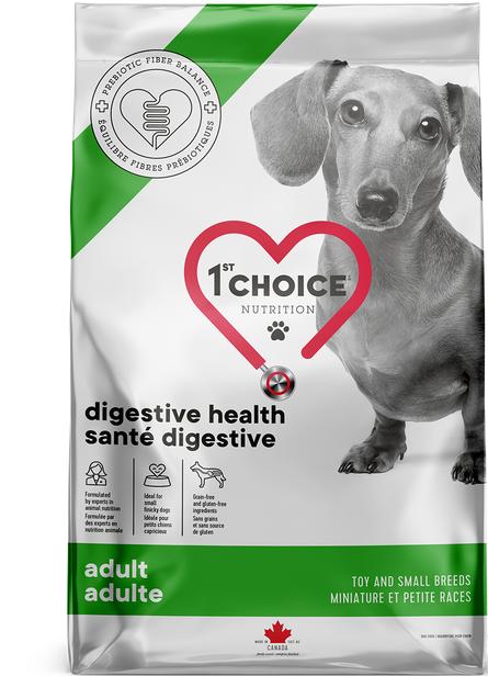 1st Choice Nutrition Digestive Health Chicken Toy & Small Breed Dry Dog Food, 4.4-lb (Size: 4.4-lb)