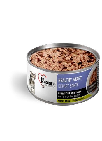 1st Choice Nutrition Healthy Start Chicken Pate Kitten Wet Cat Food, 5.5-oz (Size: 5.5-oz)