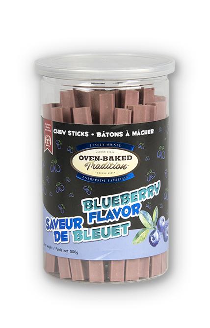 Oven-Baked Tradition Blueberry Chew Sticks Dog Treats, 500-gram (Size: 500-gram)