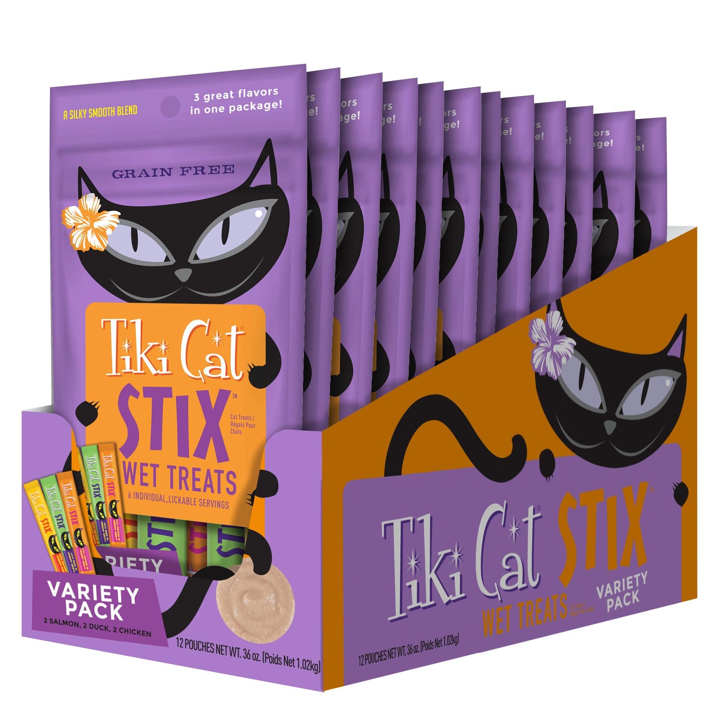 Tiki Cat Stix Variety Pack Mousse Cat Treat, 6-pack