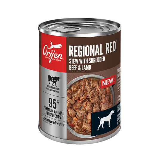 ORIJEN Regional Red Stew with Shredded Beef & Lamb Wet Dog Food, 12.8-oz (Size: 12.8-oz)