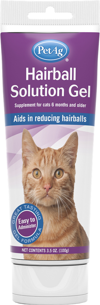 PetAg Hairball Solution Gel Cat Supplement, 3.5-oz (Size: 3.5-oz)