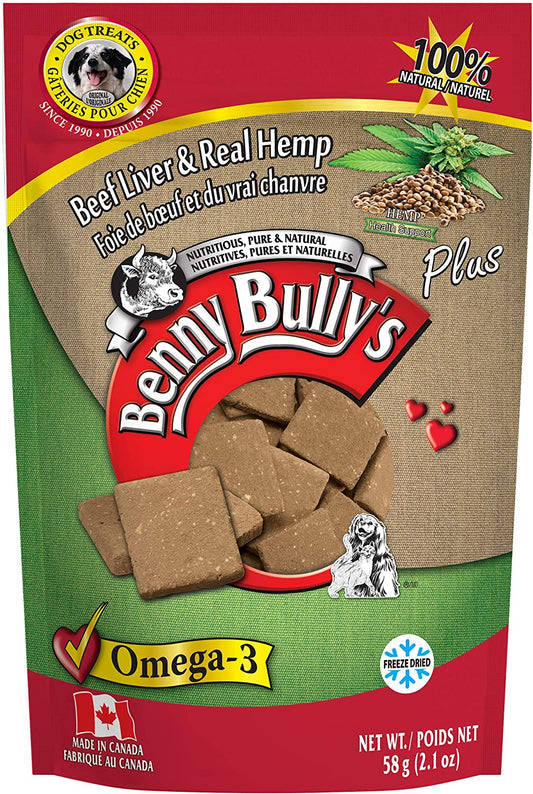 Benny Bully's Plus H-Beef Liver Dog, 58-g (Size: 58-g)