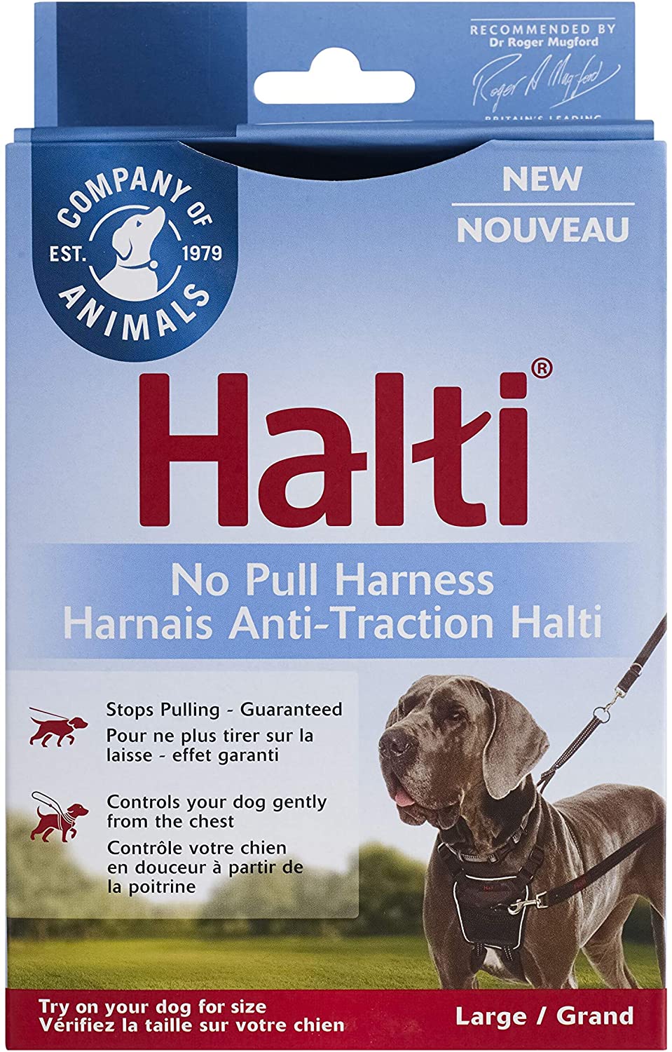 Halti No Pull Harness, Black, Medium (Size: Medium)