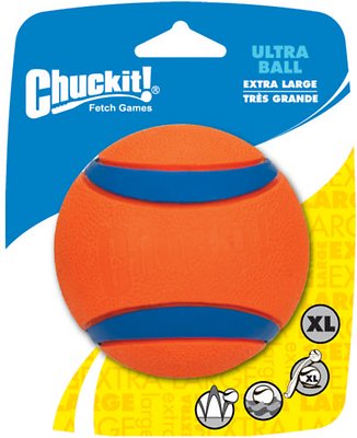Chuckit! Ultra Rubber Ball Dog Toy, X-Large (Size: X-Large)