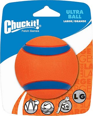 Chuckit! Ultra Rubber Ball Dog Toy, Large (Size: Large)