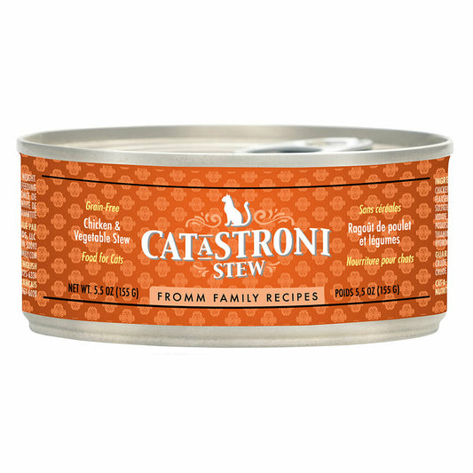 Fromm Family Recipes Cat-A-Stroni Stew Chicken & Vegetable Stew Canned Cat Food, 5.5-oz (Size: 5.5-oz)