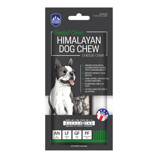 Himalayan Pet Supply Cheese-Char Dental Dog Treats, Medium (Size: Medium)