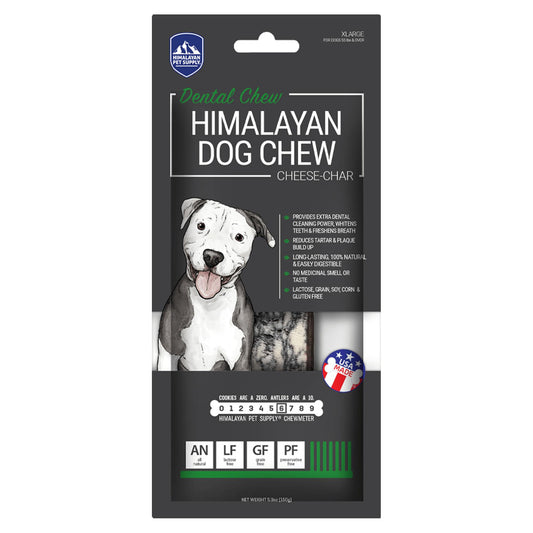 Himalayan Pet Supply Cheese-Char Dental Dog Treats, X-Large (Size: X-Large)
