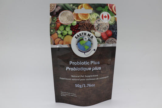 Earth M.D. Probiotic Plus Natural Pet Supplement, 50-gram (Size: 50-gram)