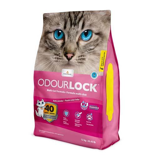 Intersand OdourLock Baby Powder Clumping Cat Litter, 12-kg (Size: 12-kg)