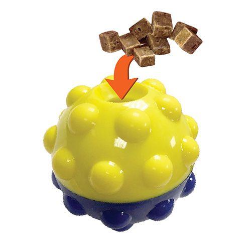 foufouBRANDS Bumper Treat Ball Dog Toy, 5-in (Size: 5-in)