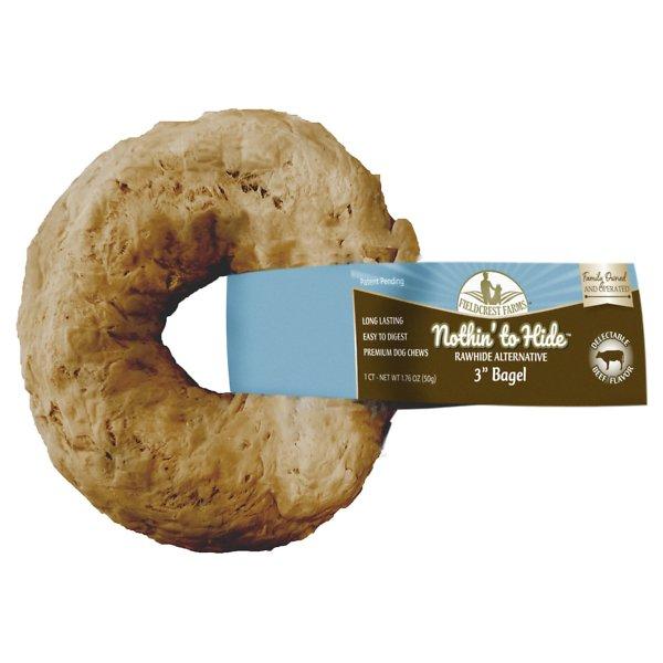 Fieldcrest Farms Nothin' to Hide Bagel Beef Dog Treats, 3-in (Size: 3-in)