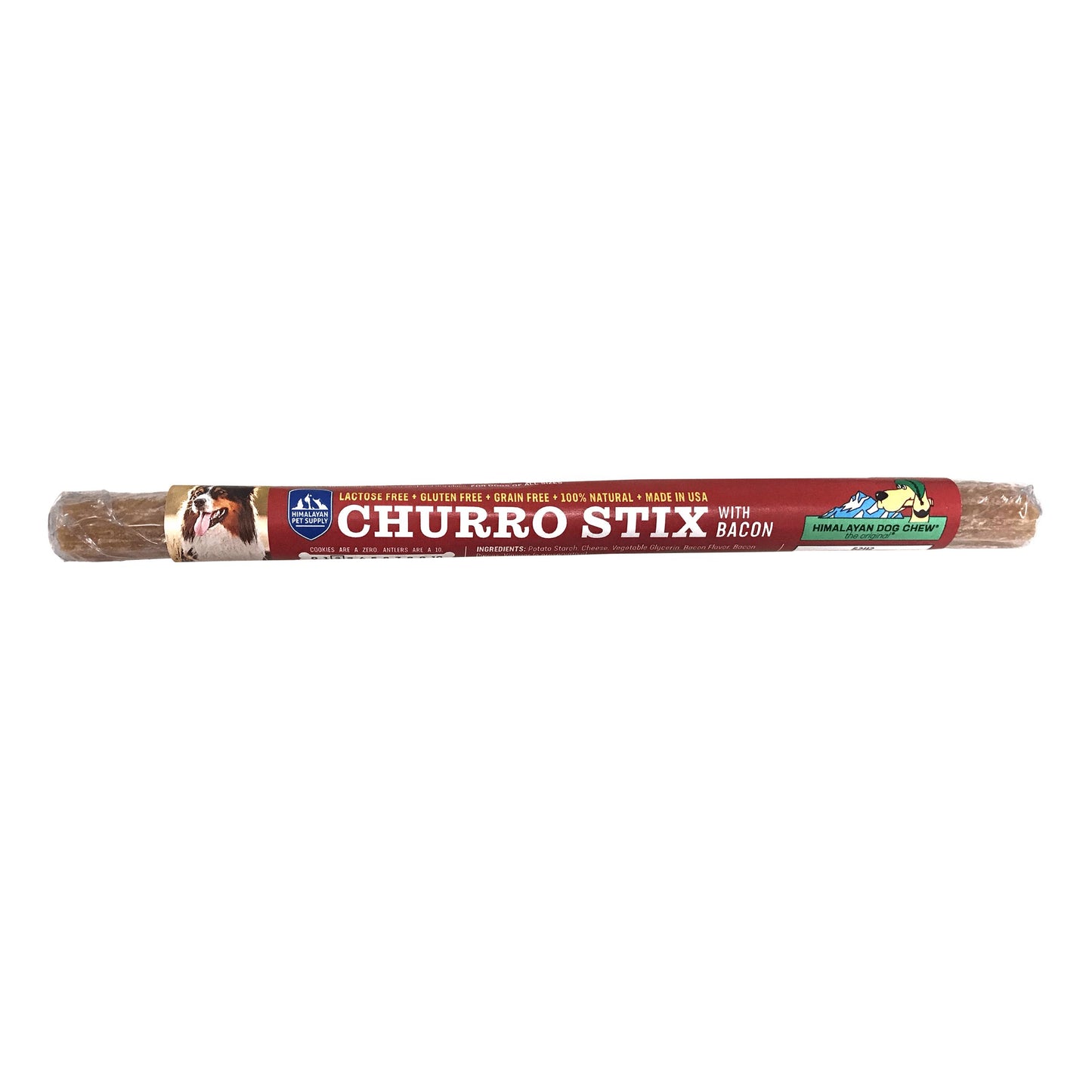 Himalayan Pet Supply Churro Stix Bacon Dog Treats, 10-in (Size: 10-in)