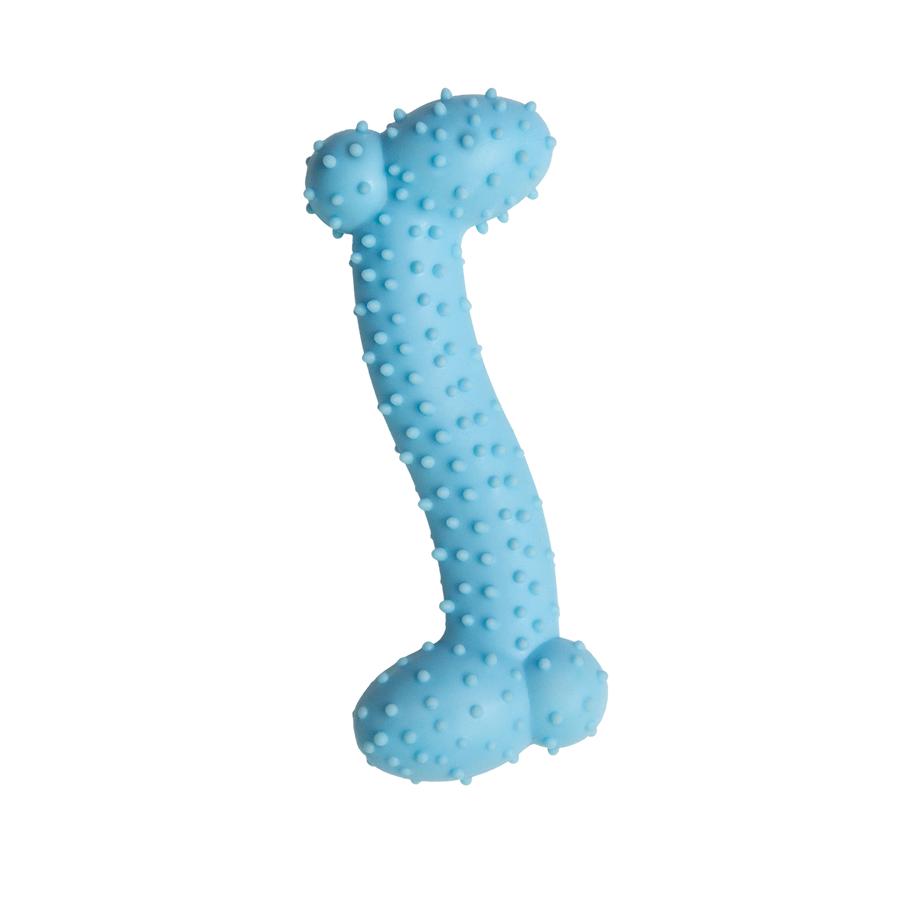 Snugarooz Lil Baby Bone Dog Toy, Blue, 4.25-in (Size: 4.25-in)