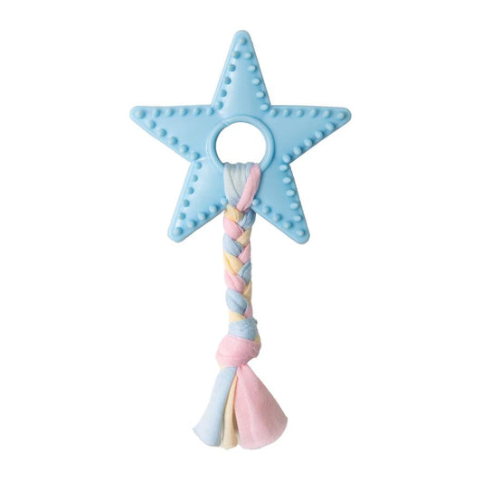 Snugarooz Lil Star Chew Dog Toy, Blue, 7-in (Size: 7-in)