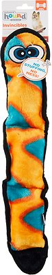 Outward Hound Invincibles Snakes Red/Orange Squeak Dog Toy, 3-Squeak Orange (Size: 3-Squeak Orange)