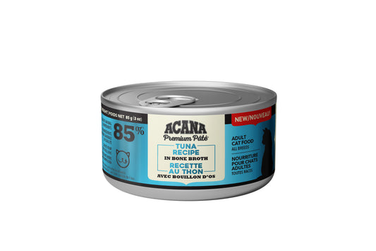 ACANA Premium Pate Tuna Recipe in Bone Broth Wet Cat Food (CA), 85-gram (Size: 85-gram)