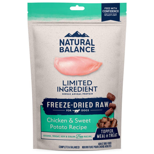 Natural Balance Limited Ingredient Chicken & Sweet Potato Recipe Freeze-Dried Raw Dog Food, 6-oz (Size: 6-oz)