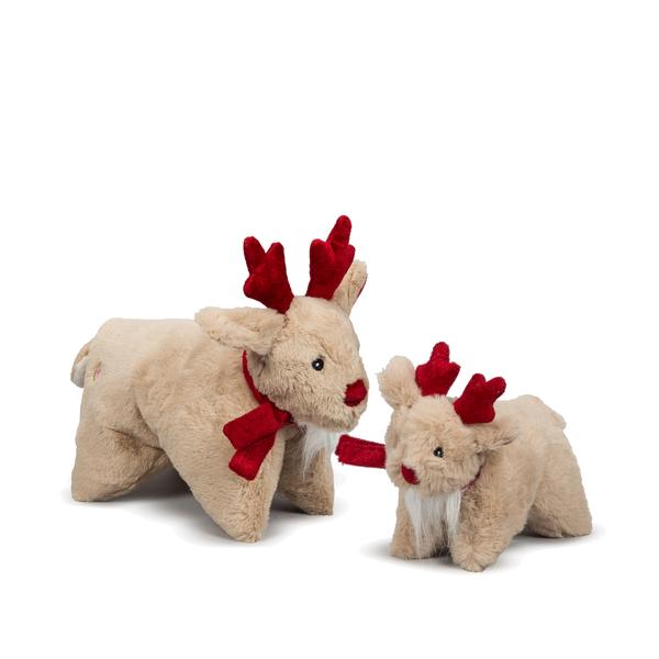 Hugglehounds Holiday Squooshie Snuggles Reindeer Dog Toy, Large (Size: Large)