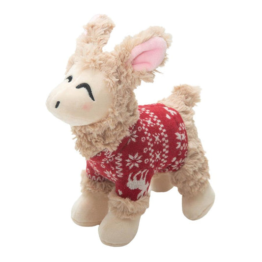 Snugarooz Lady the Llama Holiday Dog Toy, 10-in (Size: 10-in)