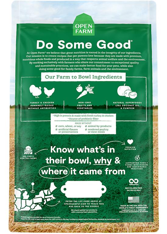 Open Farm Homestead Turkey & Chicken Grain-Free Dry Dog Food, 22-lb (Size: 22-lb)