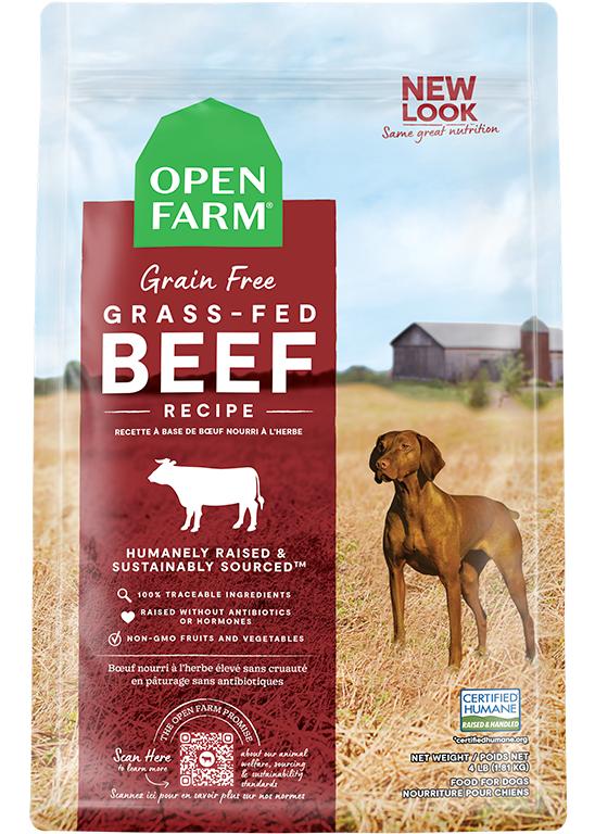 Open Farm Grass-Fed Beef Grain-Free Dry Dog Food, 4-lb (Size: 4-lb)