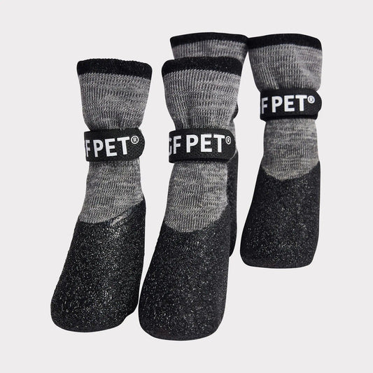 GF Pet All Terrain Dog Boots, Charcoal Grey, Medium (Size: Medium)