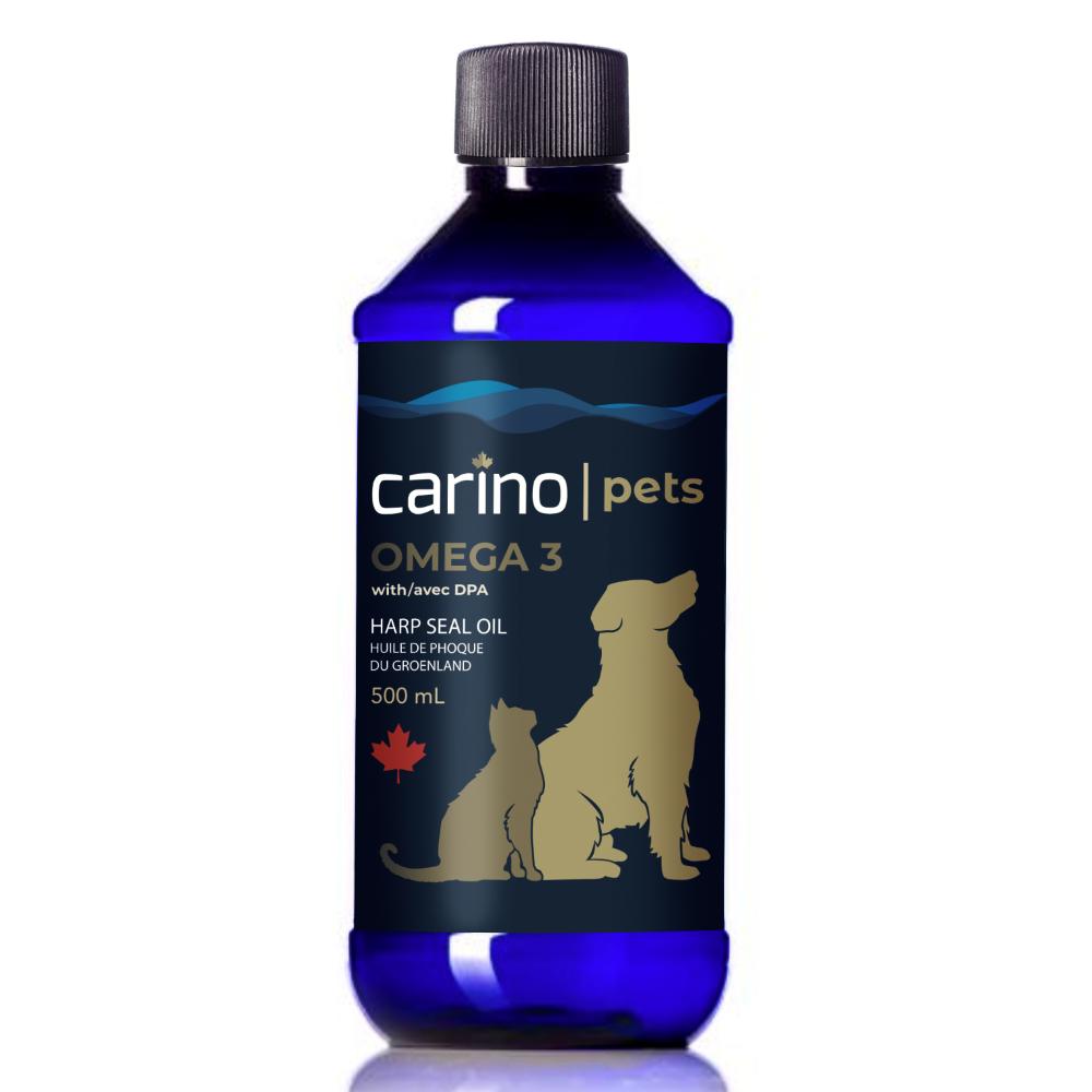 Carino Pets Omega-3 Harp Seal Oil Dog & Cat Supplement, 250-mL (Size: 250-mL)