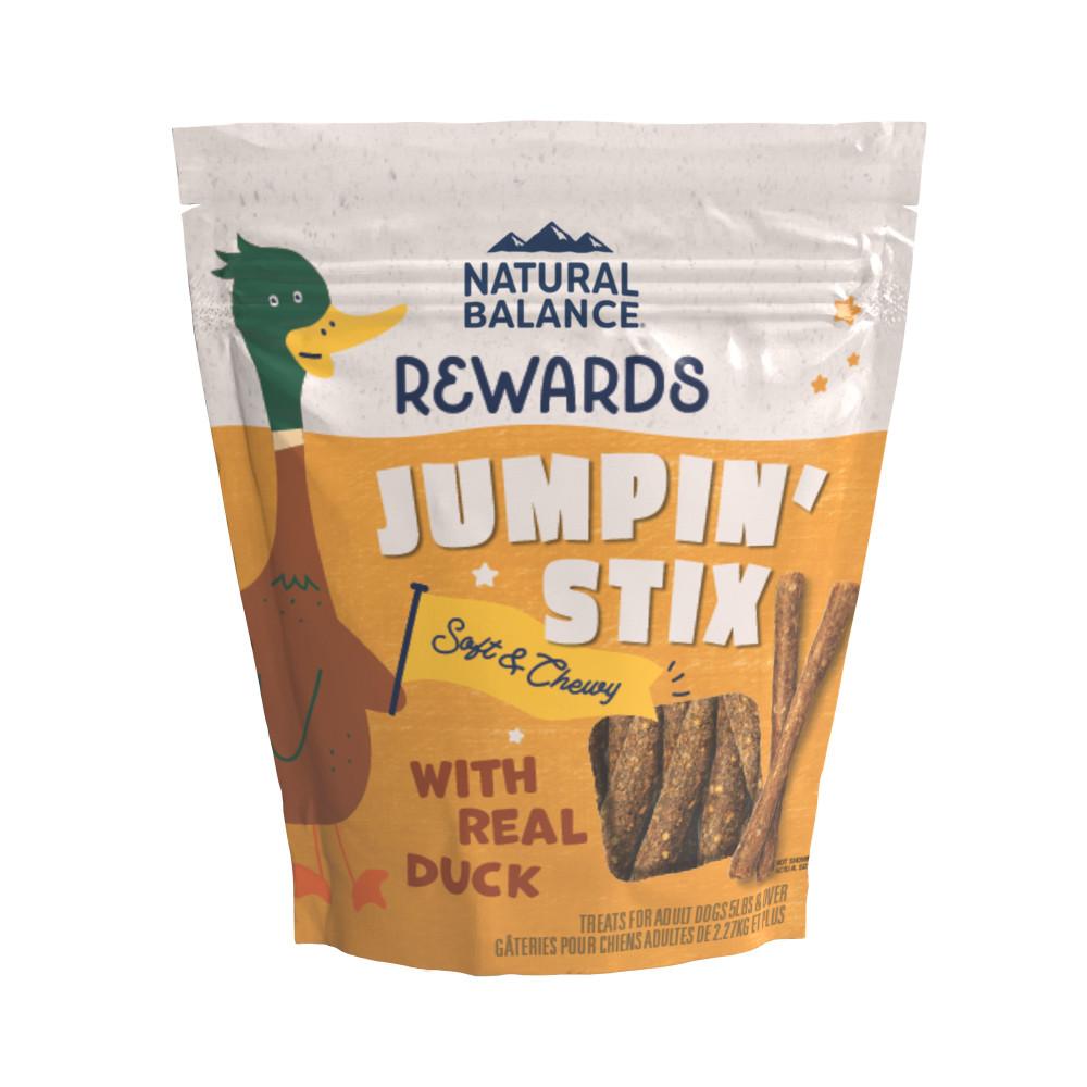 Natural Balance Rewards Jumpin' Stix with Real Duck Dog Treats, 4-oz (Size: 4-oz)