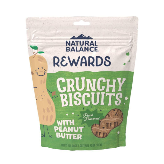 Natural Balance Rewards Crunchy Biscuits with Peanut Butter Dog Treats, 14-oz (Size: 14-oz)