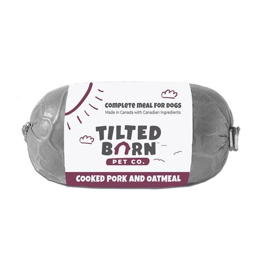 Tilted Barn Pet Co. Cooked Pork & Oatmeal Frozen Dog Food, 1-lb (Size: 1-lb)