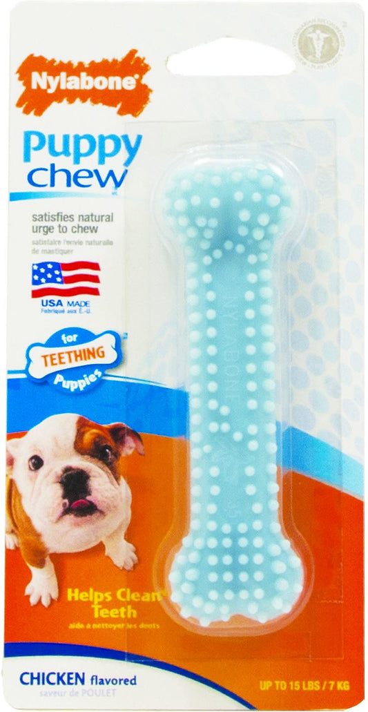 Nylabone Petite Dental Puppy Chew Toy, Blue