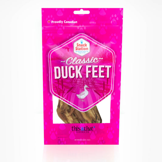 This & That Snack Station Classic Duck Feet Dog Treats, 142-gram (Size: 142-gram)