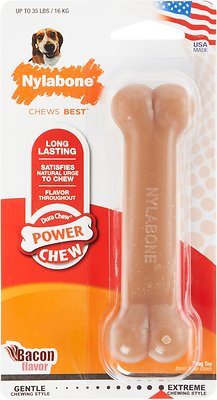 Nylabone DuraChew Bacon Flavor Bone Dog Toy, Medium (Size: Medium)