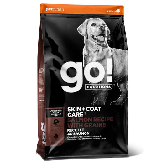 Go! Solutions Skin & Coat Salmon Recipe with Grains Large Breed Puppy Dry Dog Food, 25-lb (Size: 25-lb)