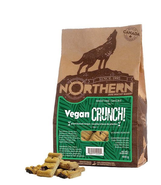 Northern Biscuit Vegan CRUNCH! Dog Treats, 450-gram (Size: 450-gram)