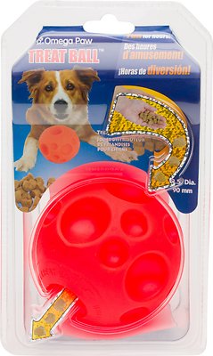 Omega Paw Tricky Treat Ball Dog Toy, Medium (Size: Medium)