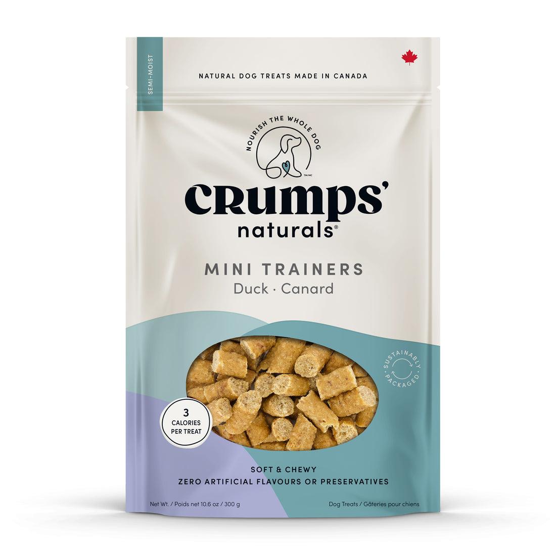 Crumps' Naturals Mini Trainers Duck Dog Treats, 132-gram (Size: 132-gram)