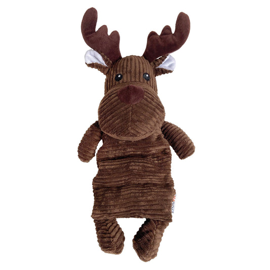 foufouBRANDS fouFIT Corduroy Squeak'n Tube Moose Dog Toy, 13-in (Size: 13-in)