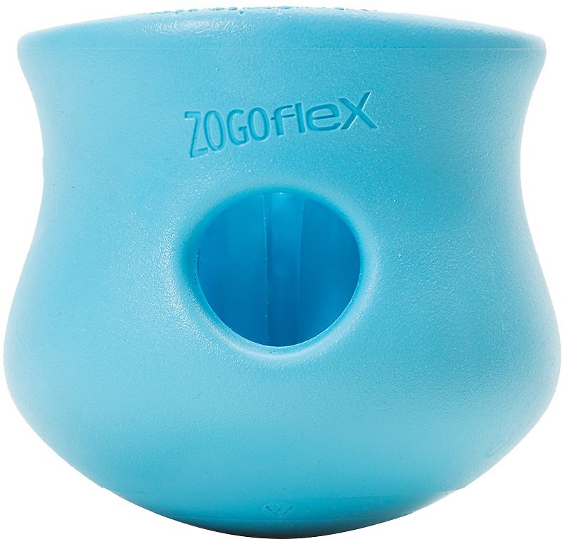 West Paw Zogoflex Toppl Dog Toy, Aqua Blue, X-Large (Size: X-Large)