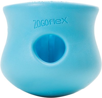 West Paw Zogoflex Toppl Dog Toy, Aqua Blue, Large (Size: Large)